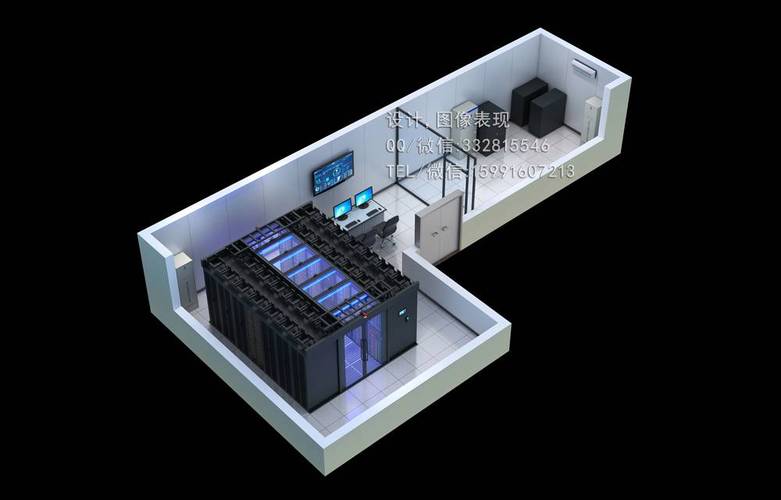 数字基建的设计蓝图 太原集团大厦机房与应急作战室改造效果图制作解析